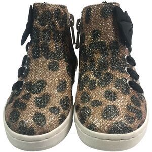 Kenneth Cole Reaction Leopard Print Bow Girl Boots